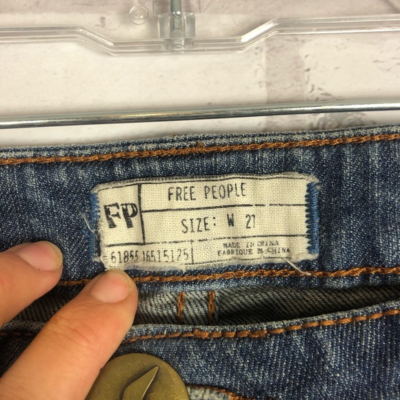 Free People Wide Leg Flare Jeans 27 - Picture 4 of 6